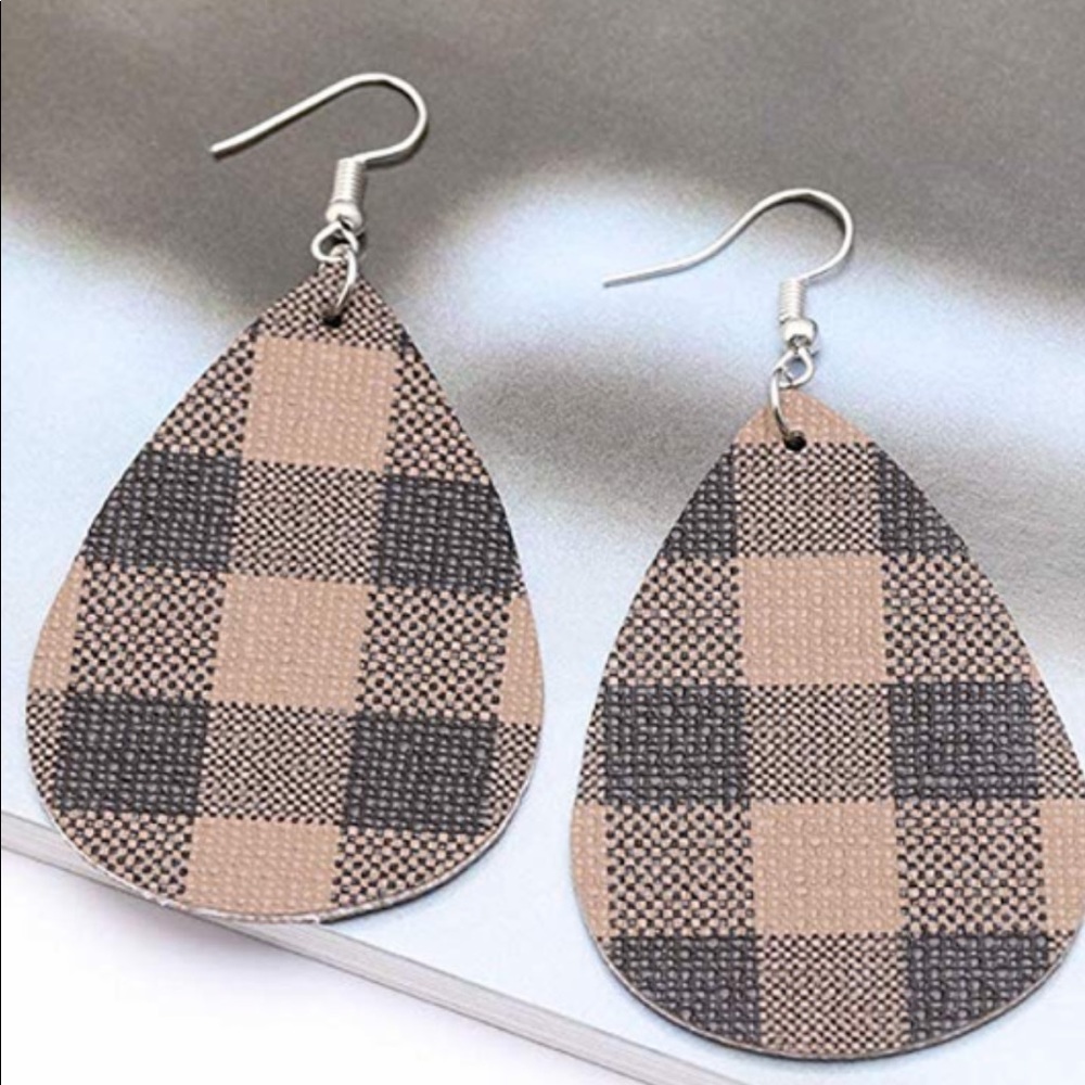 Faux Leather Earrings